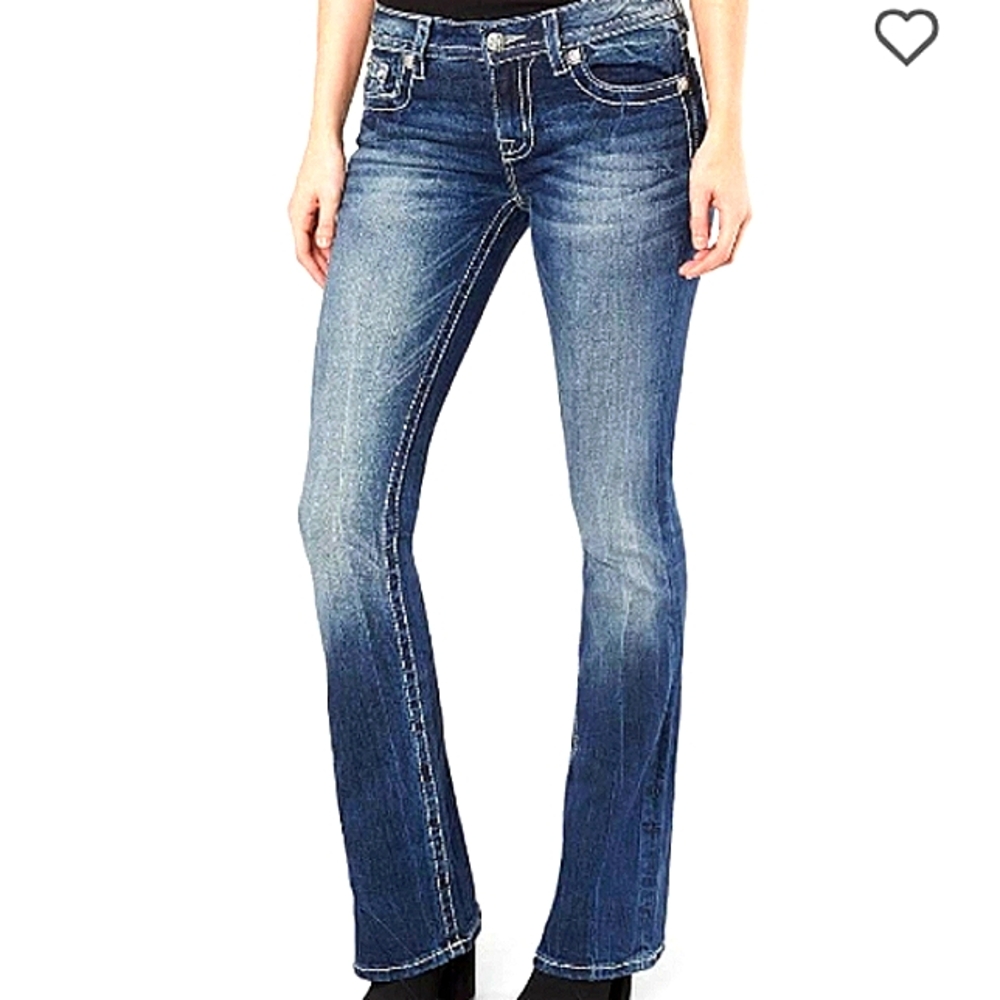 MISS ME PREMIUM DENIM STRAIGHT BOOT